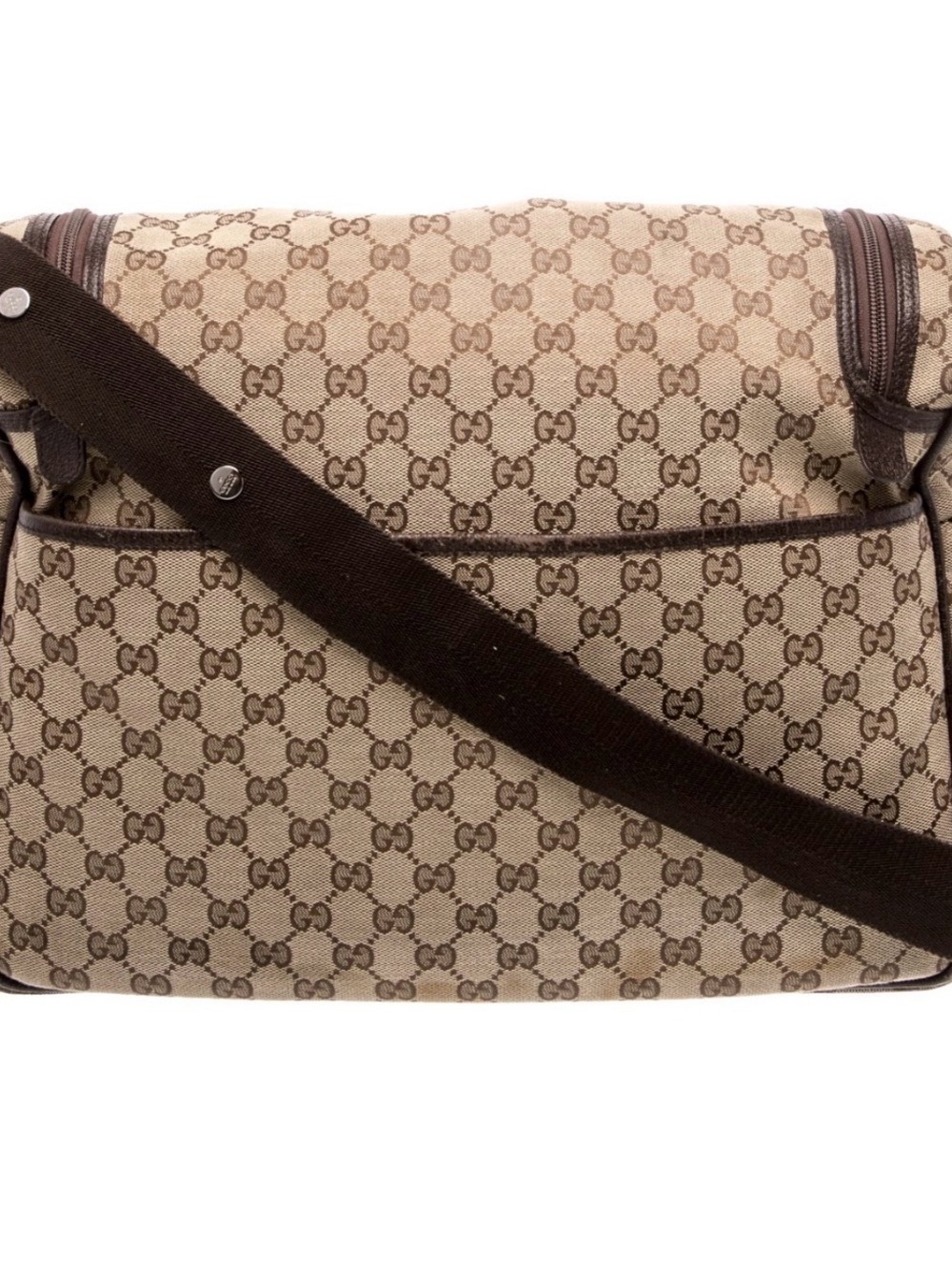 Gucci Brown/Tan GG Supreme Diaper Bag - Picture 3 of 11